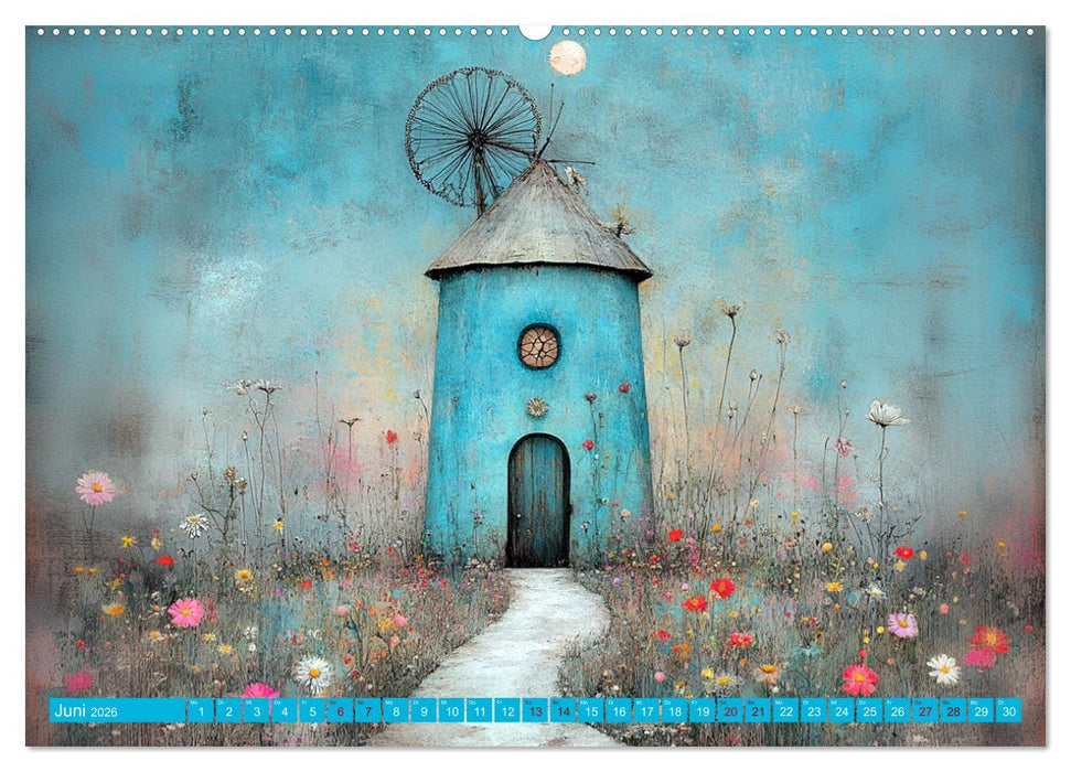 Windgeflüster-Mühlenimpressionen (CALVENDO Premium Wandkalender 2026)