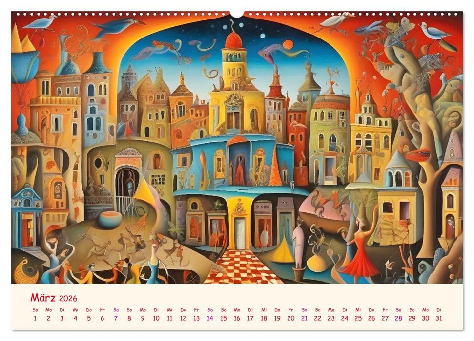 Absurdes Theater - In surrealen Traumwelten versinken (CALVENDO Premium Wandkalender 2026)