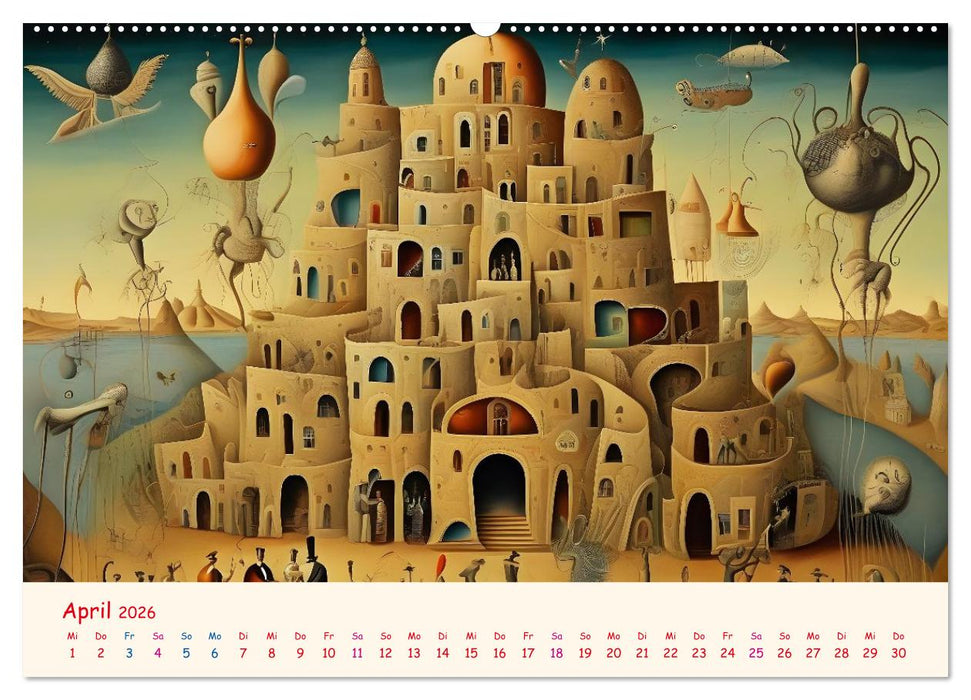 Absurdes Theater - In surrealen Traumwelten versinken (CALVENDO Premium Wandkalender 2026)