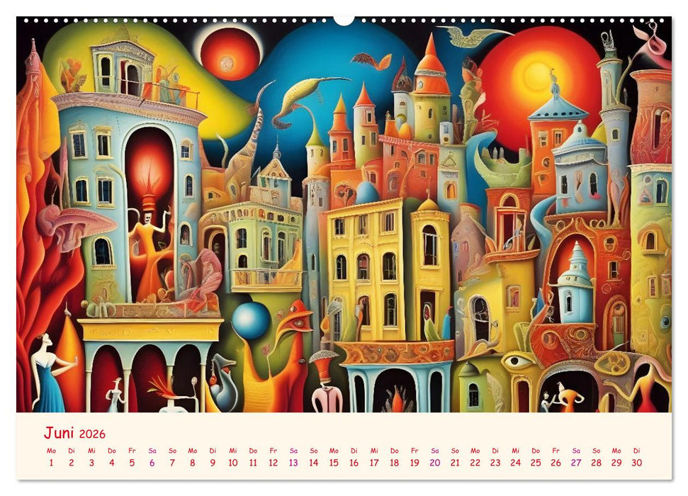 Absurdes Theater - In surrealen Traumwelten versinken (CALVENDO Premium Wandkalender 2026)