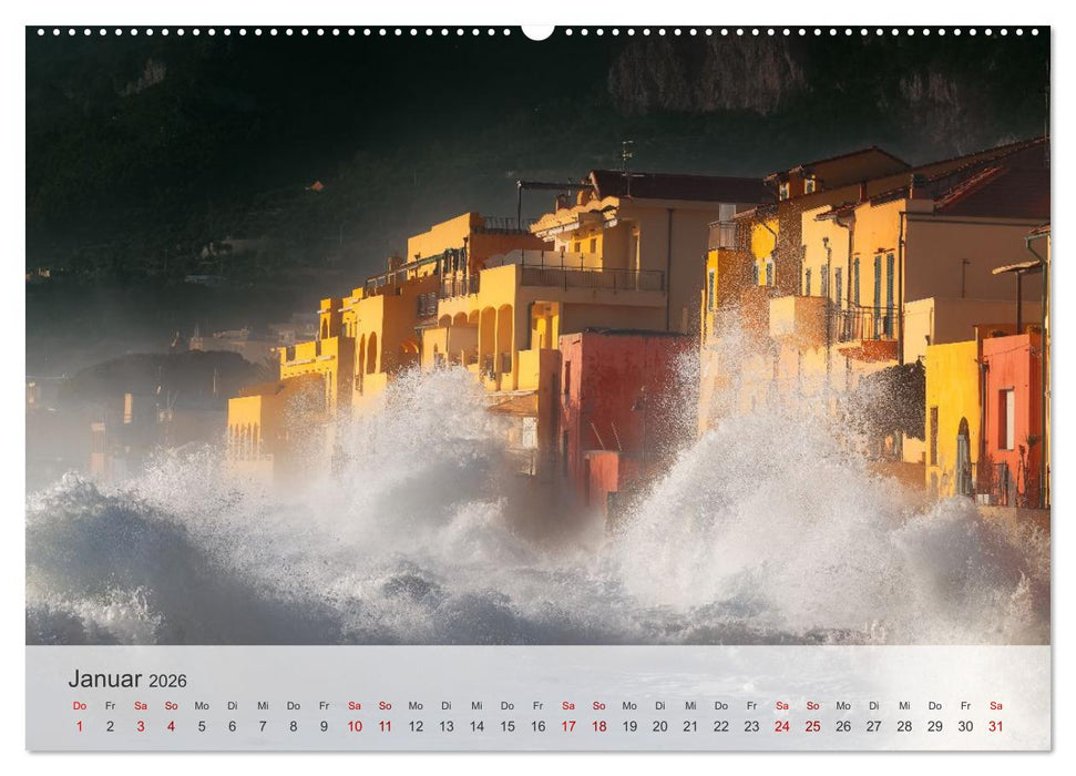 Varigotti - Küstenschönheit Liguriens (CALVENDO Premium Wandkalender 2026)