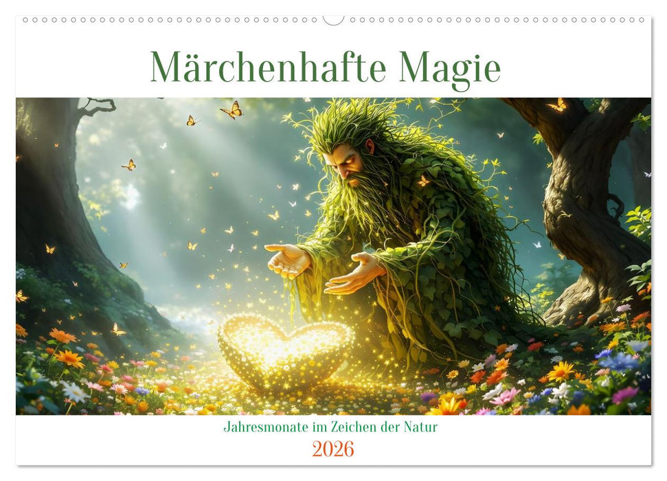 Märchenhafte Magie – Jahresmonate im Zeichen der Natur (CALVENDO Wandkalender 2026)