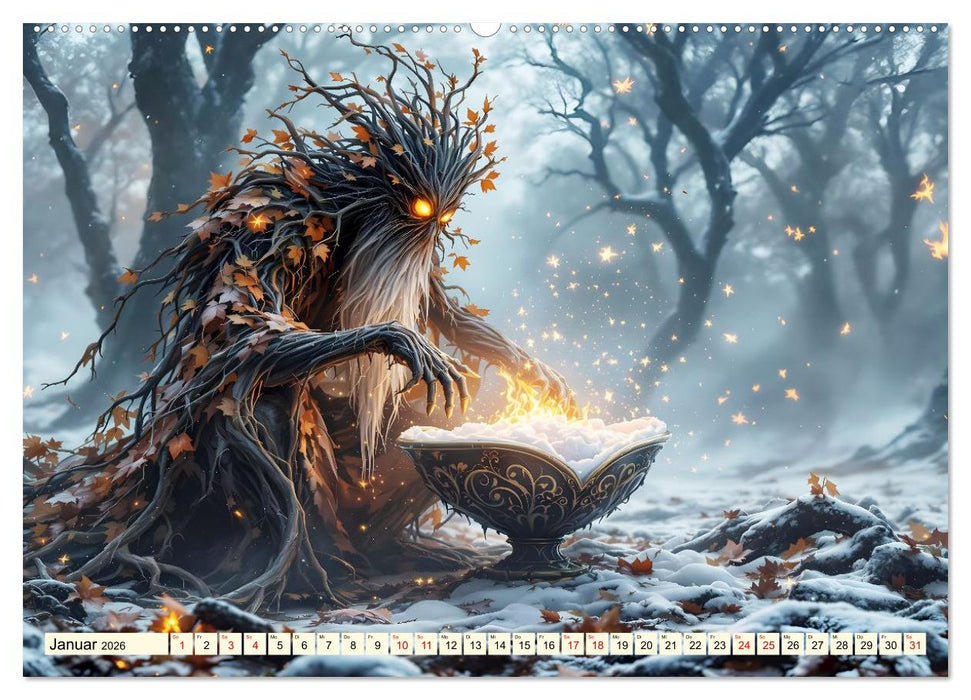 Märchenhafte Magie – Jahresmonate im Zeichen der Natur (CALVENDO Wandkalender 2026)
