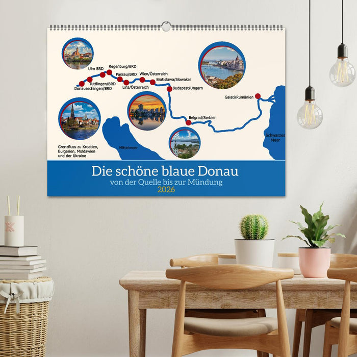 Die schöne blaue Donau (CALVENDO Wandkalender 2026)