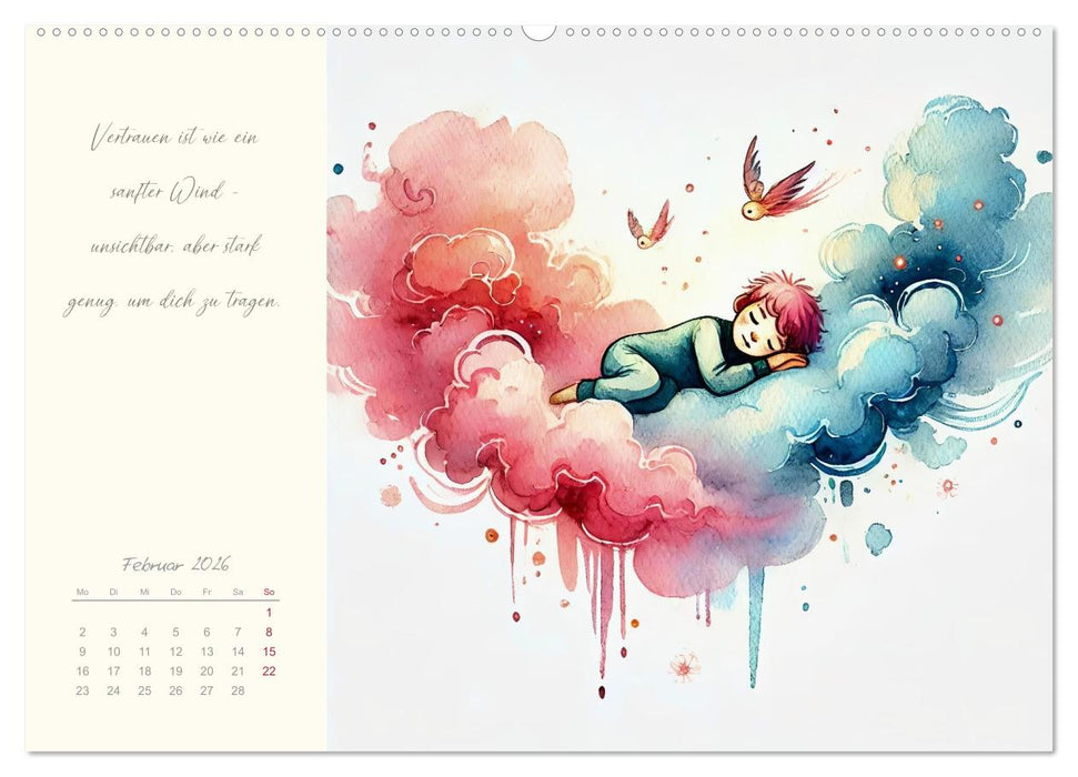 Ein Jahr mit deinem inneren Kind - Ein magischer Jahresbegleiter (CALVENDO Premium Wandkalender 2026)