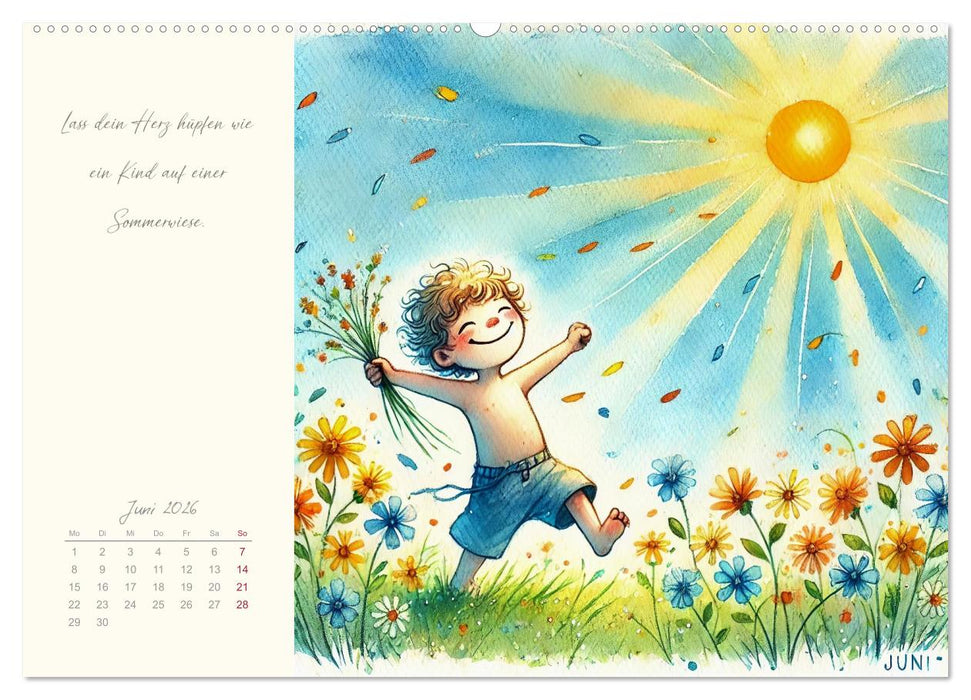 Ein Jahr mit deinem inneren Kind - Ein magischer Jahresbegleiter (CALVENDO Premium Wandkalender 2026)