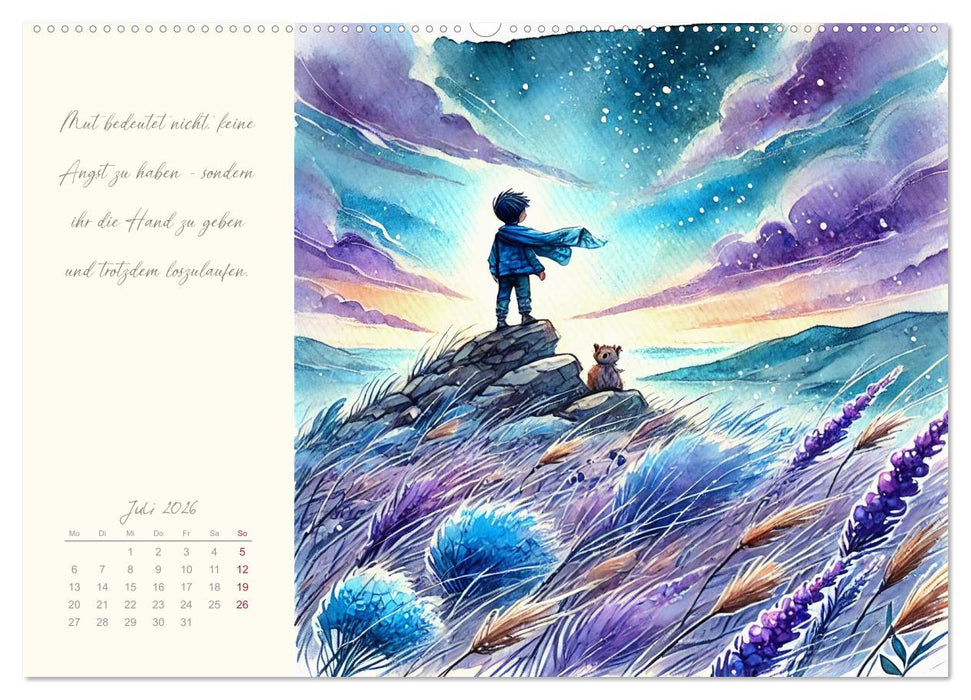 Ein Jahr mit deinem inneren Kind - Ein magischer Jahresbegleiter (CALVENDO Premium Wandkalender 2026)