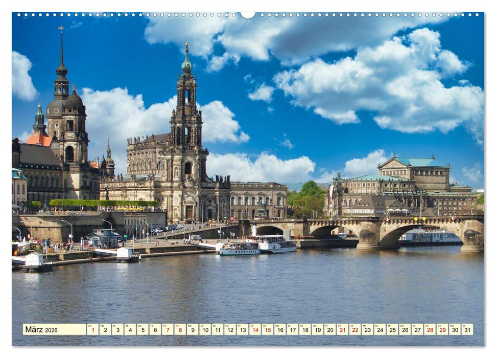 Die malerische Elbe (CALVENDO Premium Wandkalender 2026)