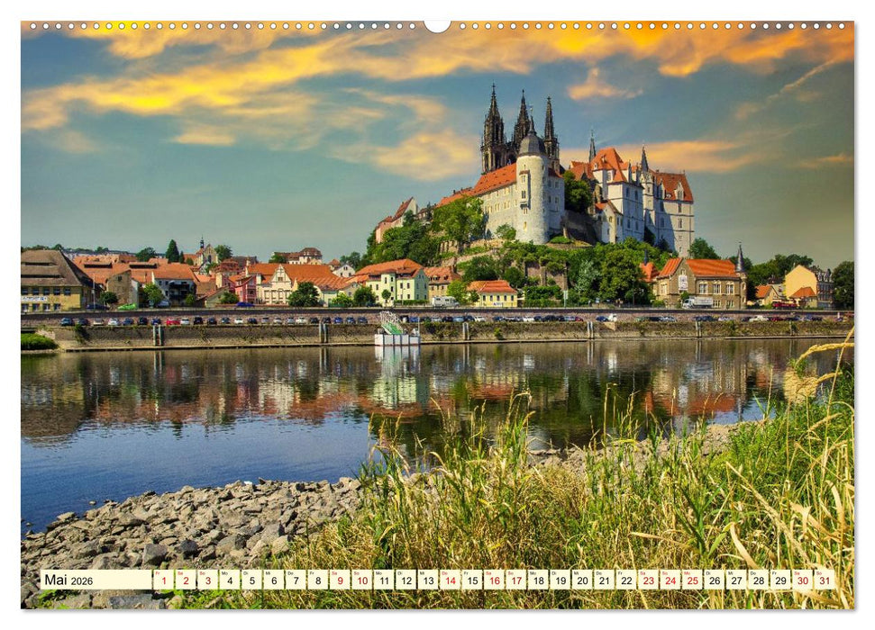 Die malerische Elbe (CALVENDO Premium Wandkalender 2026)