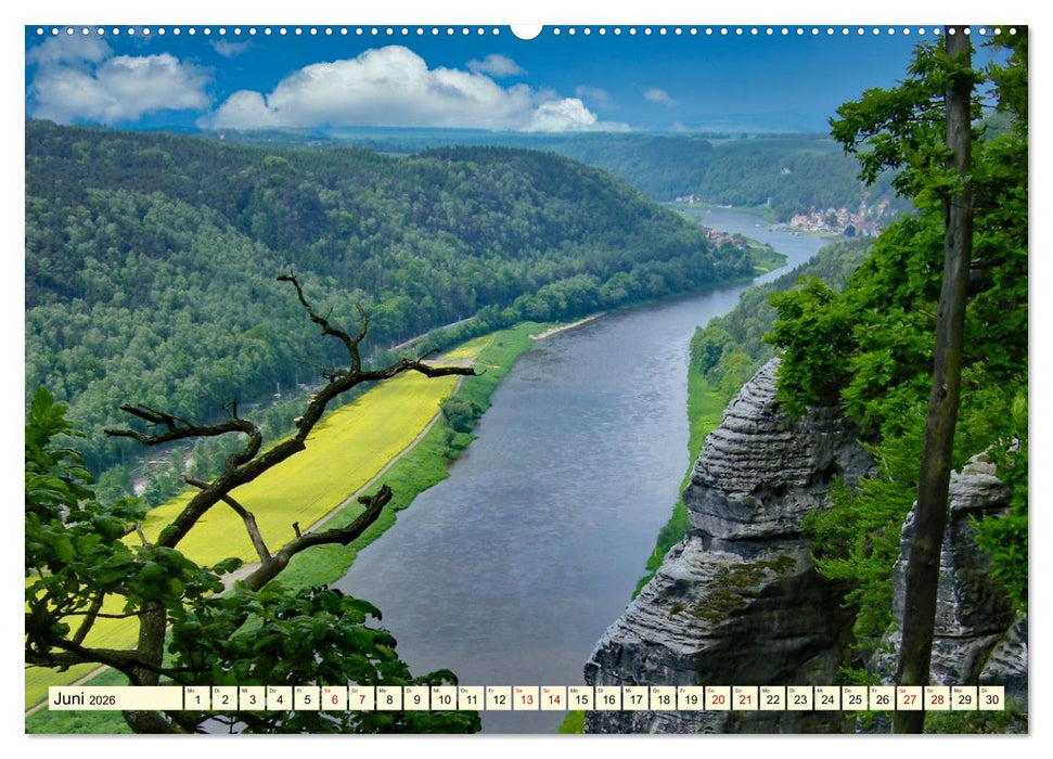 Die malerische Elbe (CALVENDO Premium Wandkalender 2026)