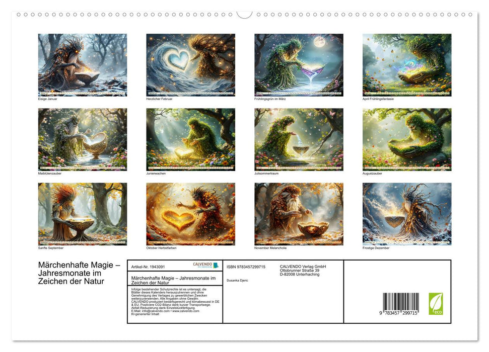 Märchenhafte Magie – Jahresmonate im Zeichen der Natur (CALVENDO Premium Wandkalender 2026)