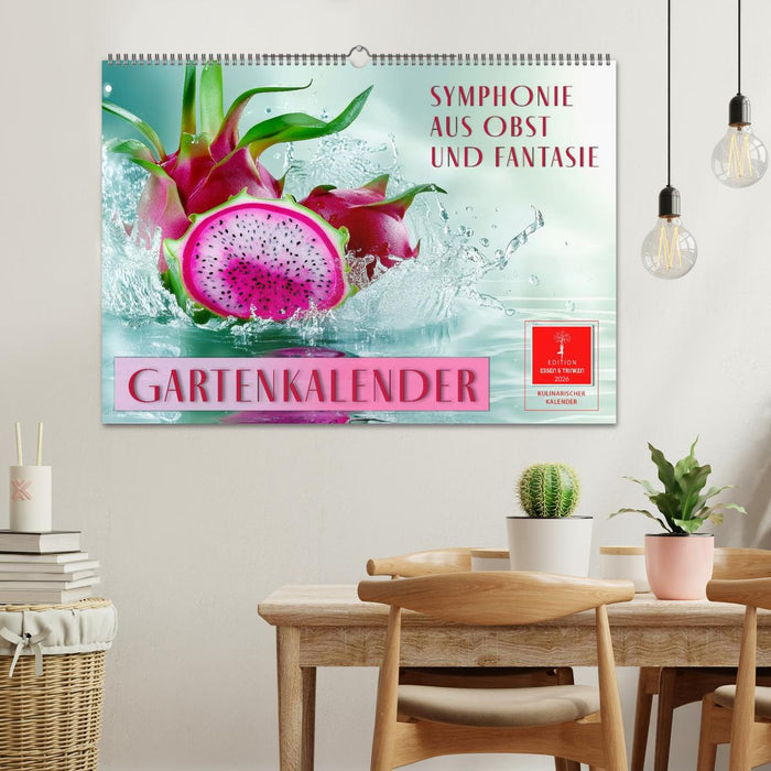 Gartenkalender - Symphonie aus Obst und Fantasie (CALVENDO Wandkalender 2026)