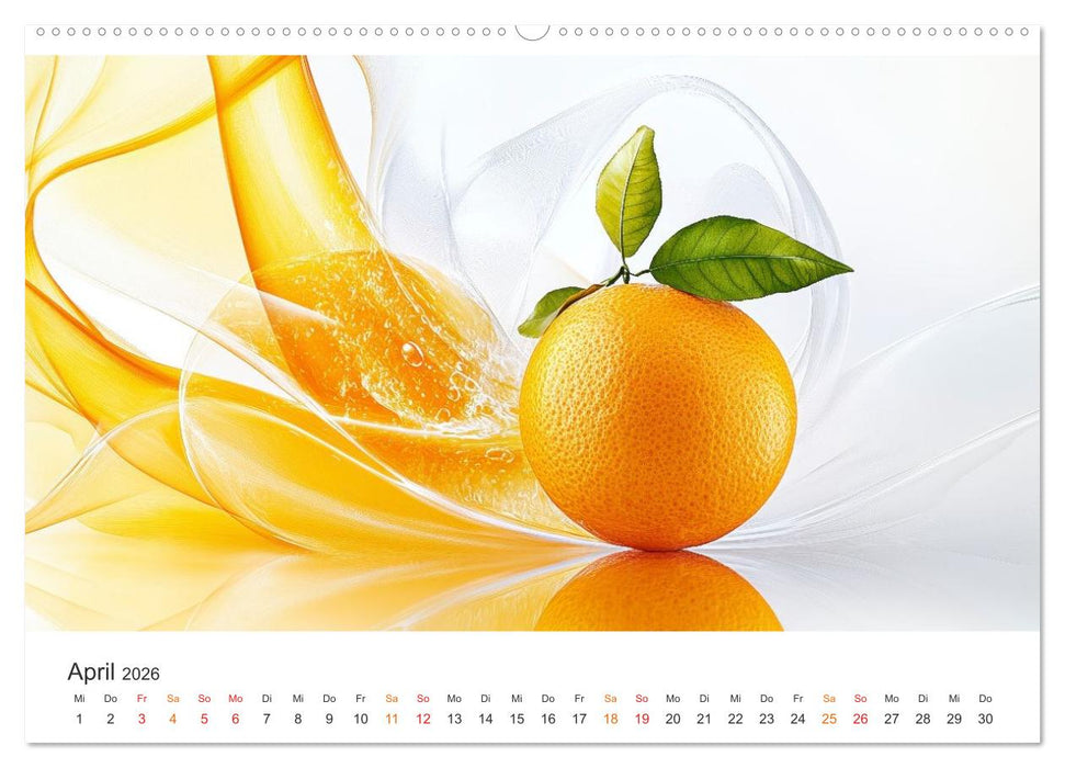 Gartenkalender - Symphonie aus Obst und Fantasie (CALVENDO Wandkalender 2026)