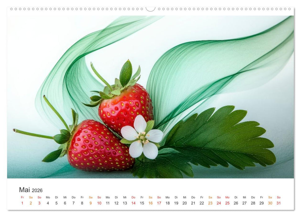Gartenkalender - Symphonie aus Obst und Fantasie (CALVENDO Wandkalender 2026)