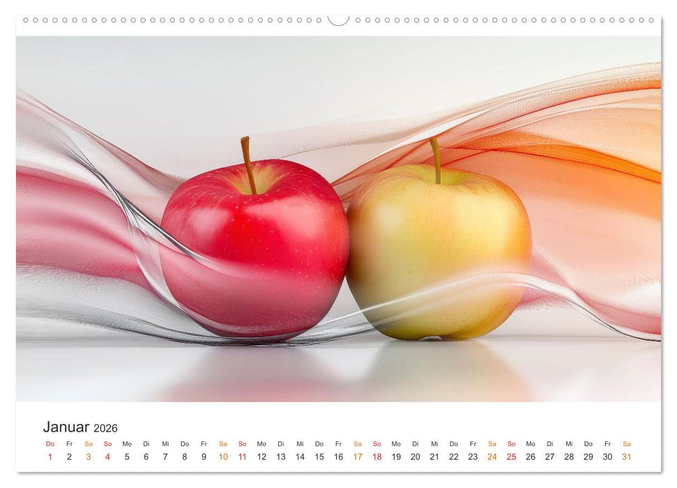 Gartenkalender - Symphonie aus Obst und Fantasie (CALVENDO Premium Wandkalender 2026)