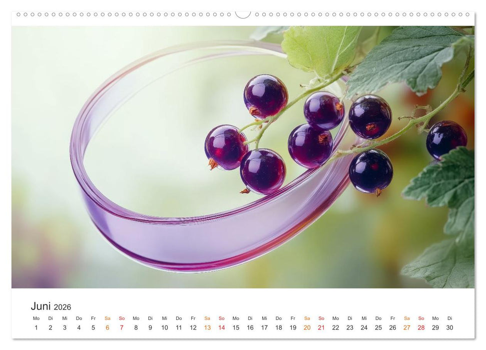 Gartenkalender - Symphonie aus Obst und Fantasie (CALVENDO Premium Wandkalender 2026)