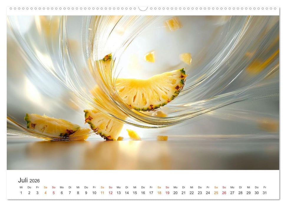 Gartenkalender - Symphonie aus Obst und Fantasie (CALVENDO Premium Wandkalender 2026)
