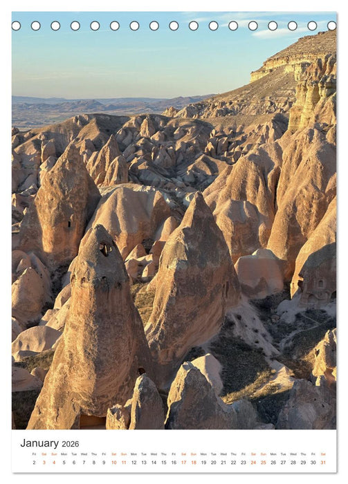 Cappadocia: Caves - Valleys - Balloons (CALVENDO Monthly Calendar 2026)