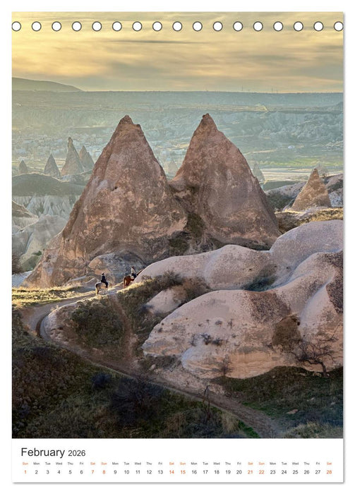 Cappadocia: Caves - Valleys - Balloons (CALVENDO Monthly Calendar 2026)