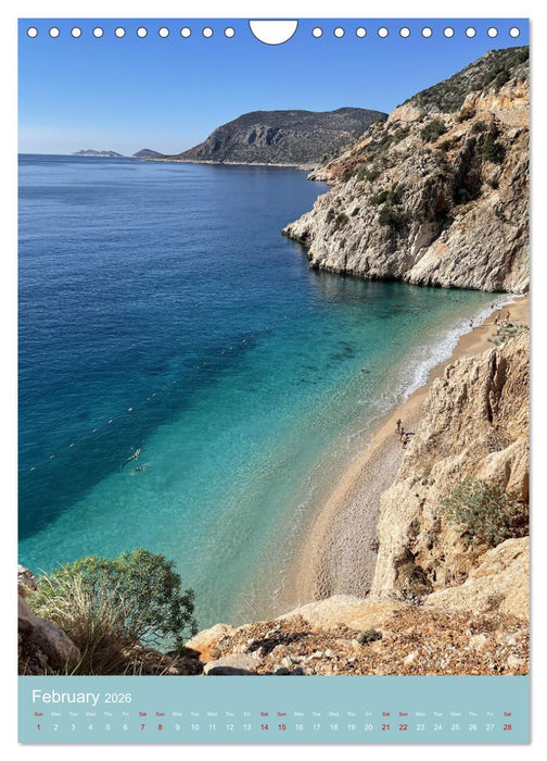 Turkish riviera - Antalya coast (CALVENDO Monthly Calendar 2026)