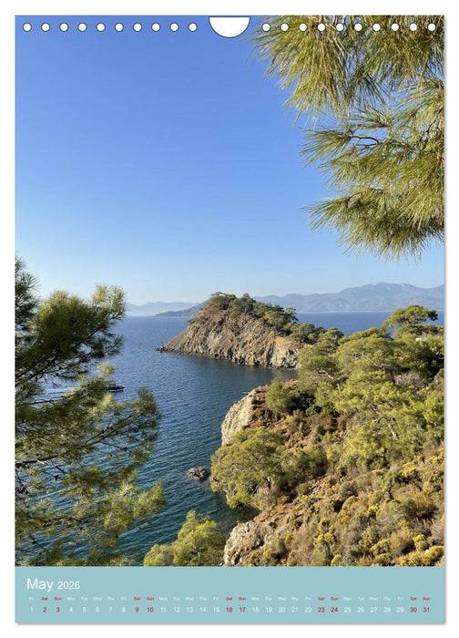 Turkish riviera - Antalya coast (CALVENDO Monthly Calendar 2026)