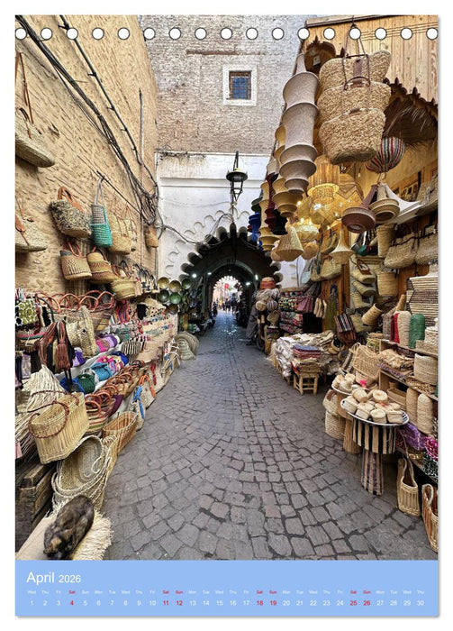 Colors and Charms of Morocco (CALVENDO Monthly Calendar 2026)