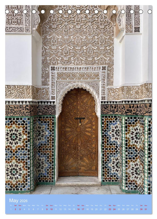 Colors and Charms of Morocco (CALVENDO Monthly Calendar 2026)