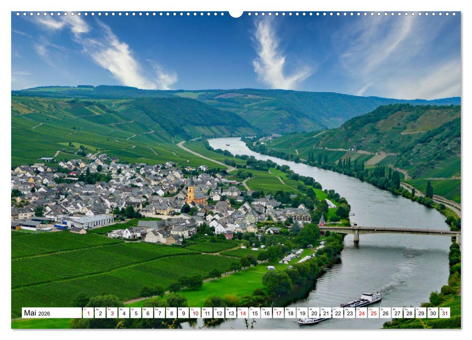 Mosel - Idylle und guter Wein (CALVENDO Wandkalender 2026)
