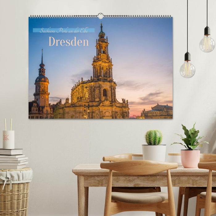 Dresden - Sachsens Perle an der Elbe (CALVENDO Wandkalender 2026)