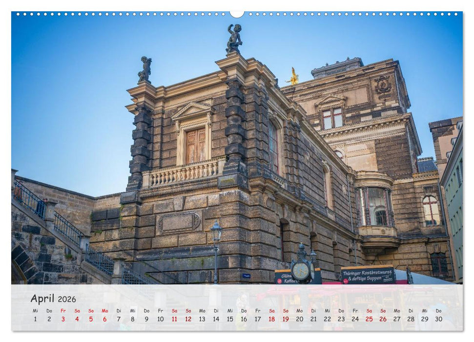Dresden - Sachsens Perle an der Elbe (CALVENDO Wandkalender 2026)