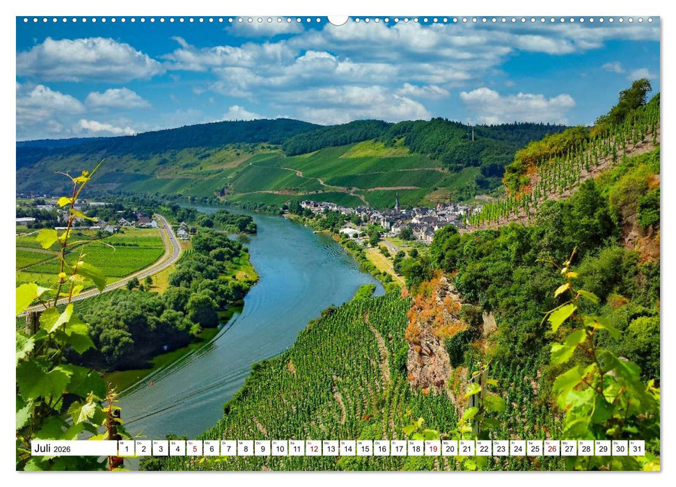 Mosel - Idylle und guter Wein (CALVENDO Premium Wandkalender 2026)