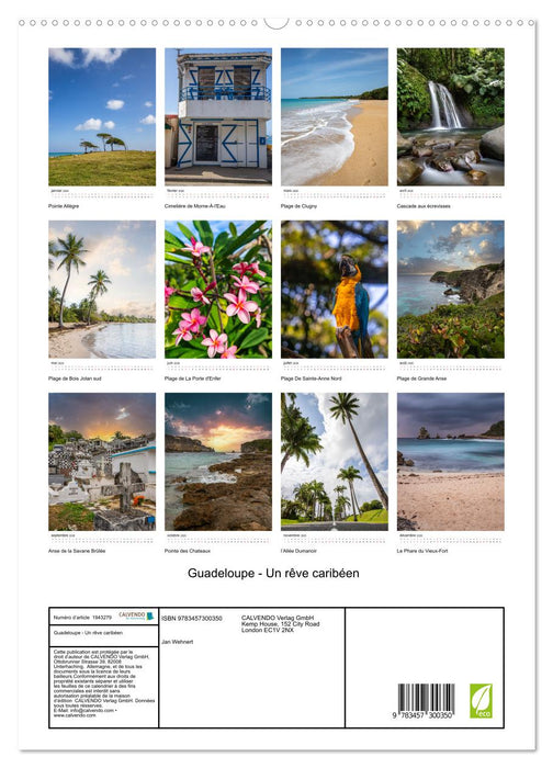 Guadeloupe - Un rêve caribéen (CALVENDO Calendrier supérieur 2026)