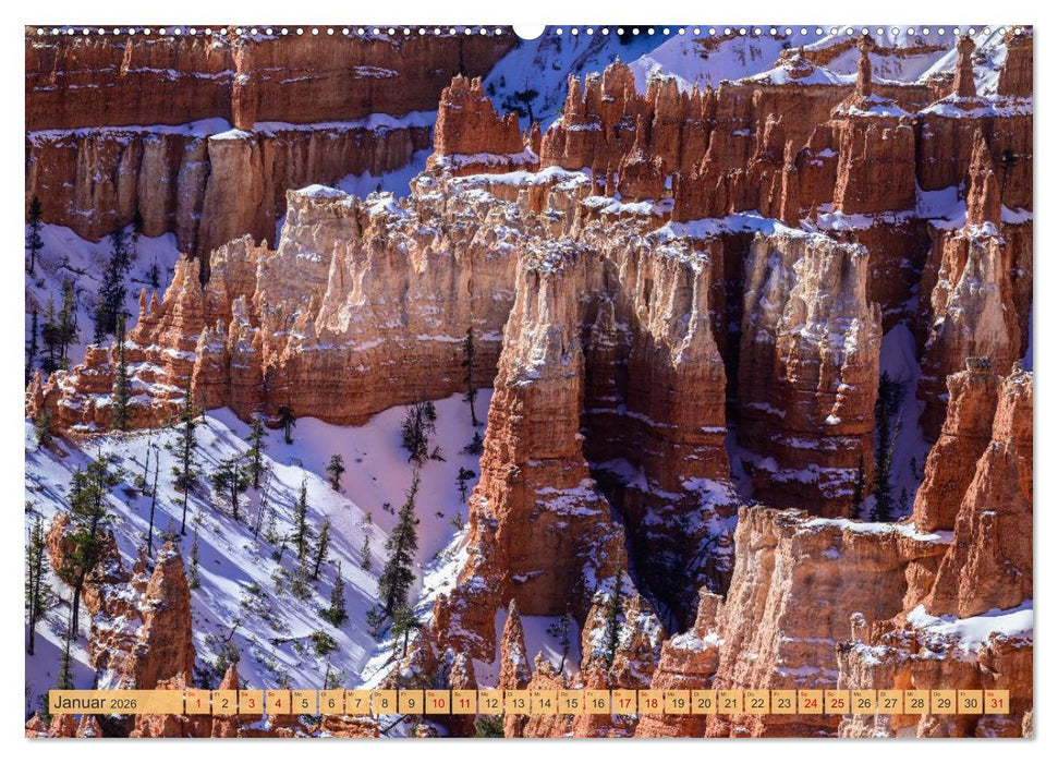 Magisches Wunderland in Weiss (CALVENDO Premium Wandkalender 2026)