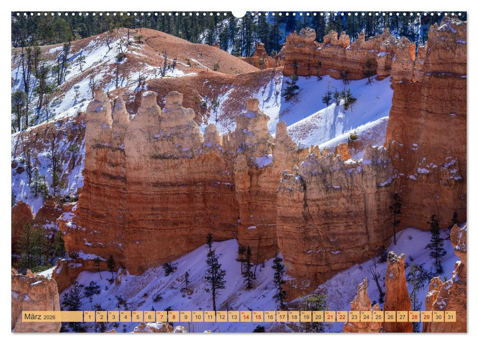 Magisches Wunderland in Weiss (CALVENDO Premium Wandkalender 2026)