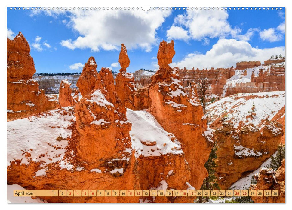 Magisches Wunderland in Weiss (CALVENDO Premium Wandkalender 2026)