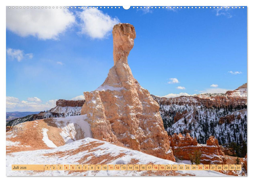 Magisches Wunderland in Weiss (CALVENDO Premium Wandkalender 2026)