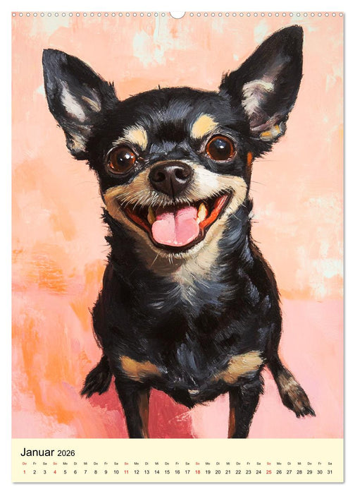 Fellnasen-Glück to go. Fröhliche Hundegesichter zum Schmunzeln (CALVENDO Wandkalender 2026)