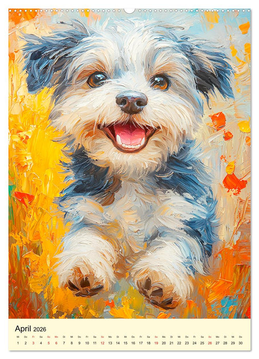 Fellnasen-Glück to go. Fröhliche Hundegesichter zum Schmunzeln (CALVENDO Wandkalender 2026)