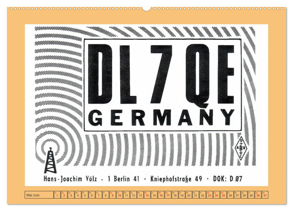 Amateurfunk in West-Berlin (CALVENDO Wandkalender 2026)