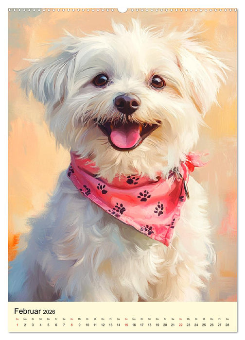 Fellnasen-Glück to go. Fröhliche Hundegesichter zum Schmunzeln (CALVENDO Premium Wandkalender 2026)