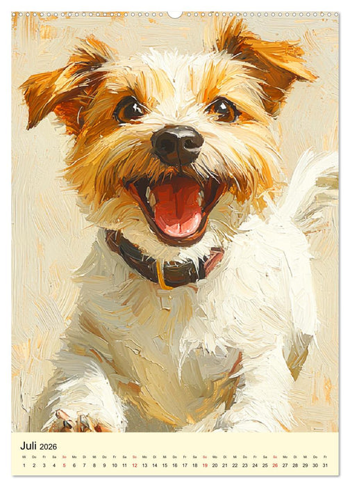 Fellnasen-Glück to go. Fröhliche Hundegesichter zum Schmunzeln (CALVENDO Premium Wandkalender 2026)