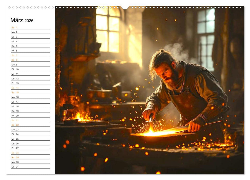 Rittertum und Mythos – Das Zeitalter der Ehre (CALVENDO Premium Wandkalender 2026)