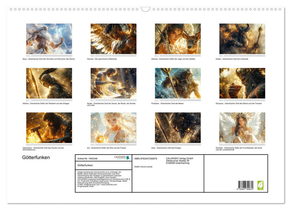 Götterfunken (CALVENDO Wandkalender 2026)