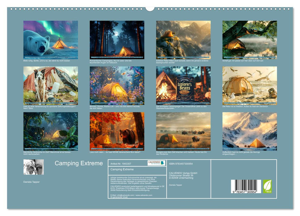 Camping Extreme (CALVENDO Premium Wandkalender 2026)