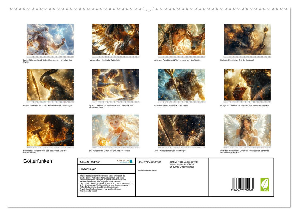 Götterfunken (CALVENDO Premium Wandkalender 2026)