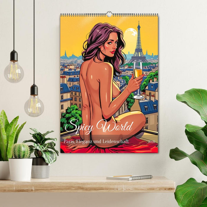 Spicy World - Paris, Eleganz und Leidenschaft (CALVENDO Wandkalender 2026)