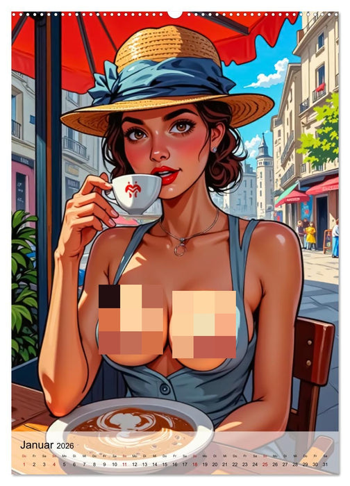 Spicy World - Paris, Eleganz und Leidenschaft (CALVENDO Premium Wandkalender 2026)