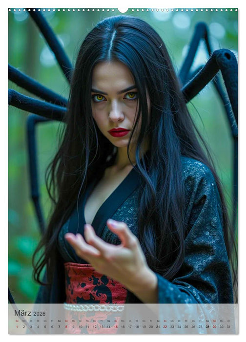 Japanische Mythologie - Götter, Helden und Monster (CALVENDO Premium Wandkalender 2026)