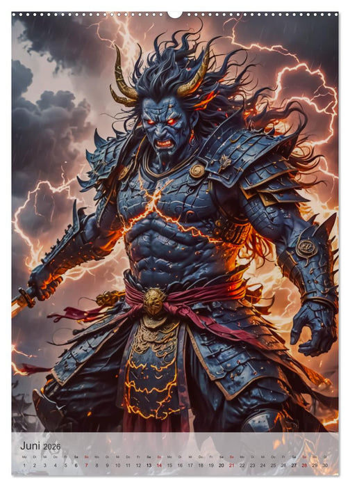 Japanische Mythologie - Götter, Helden und Monster (CALVENDO Premium Wandkalender 2026)