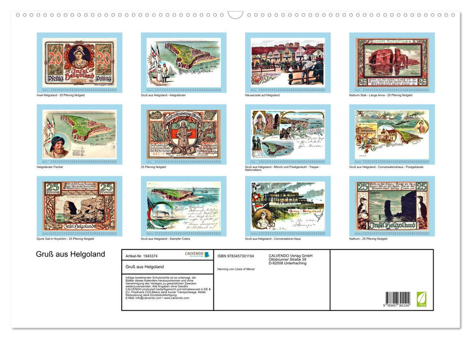 Gruß aus Helgoland (CALVENDO Wandkalender 2026)